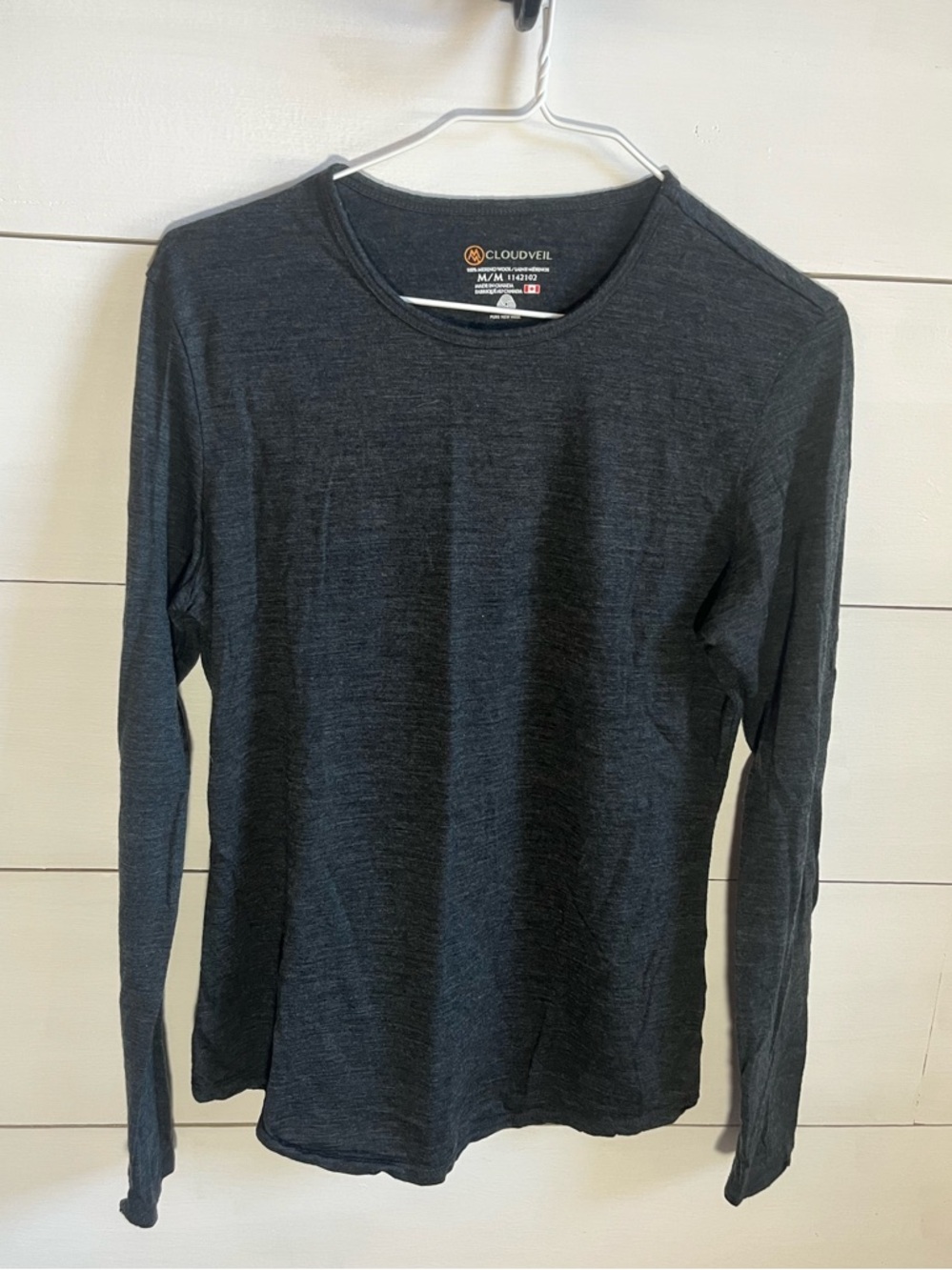 Cloudveil Merino Wool Long Sleeve Crewneck Tee